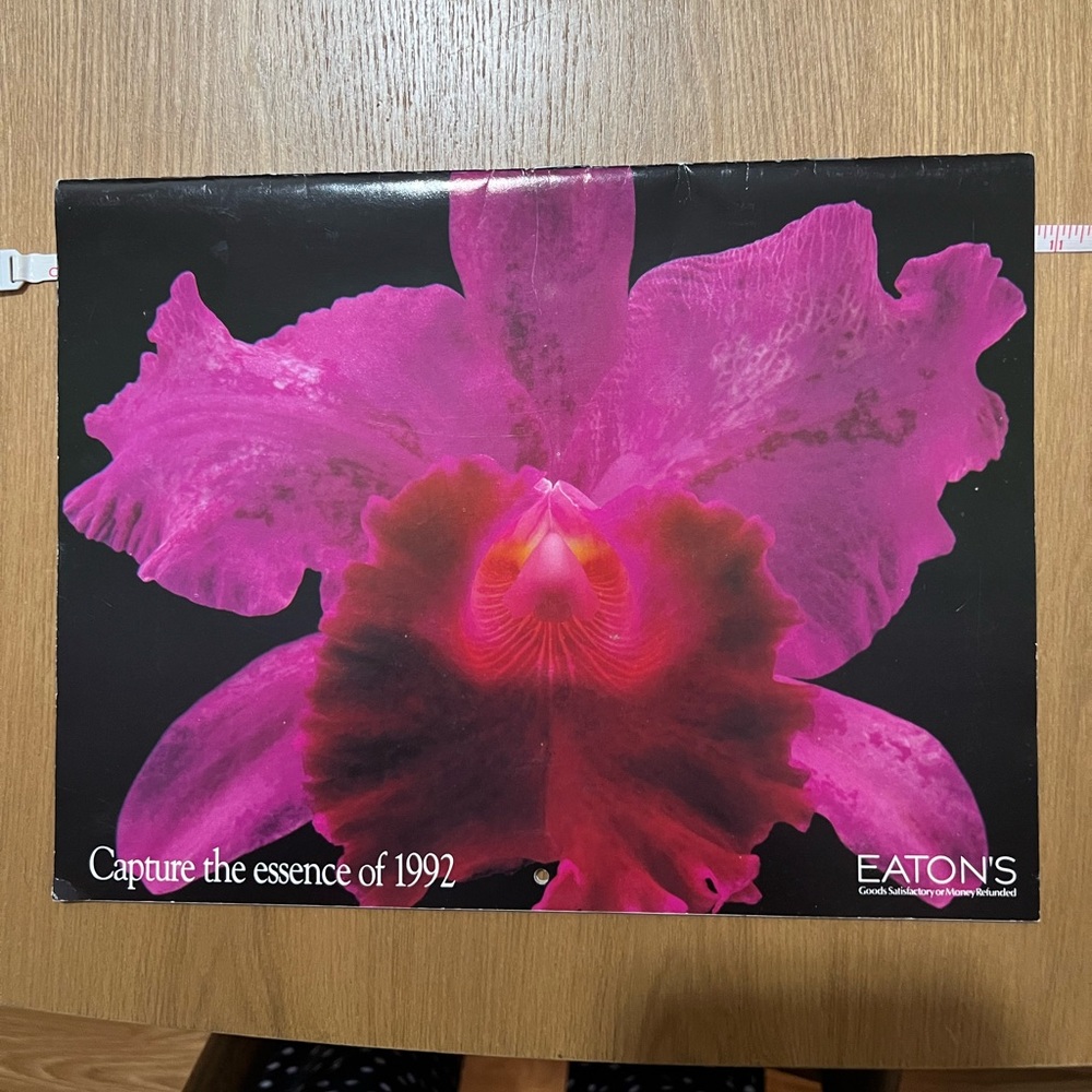 1992 Eaton’s Calendar. In Excellent Condition!
Capture some nostalgia!